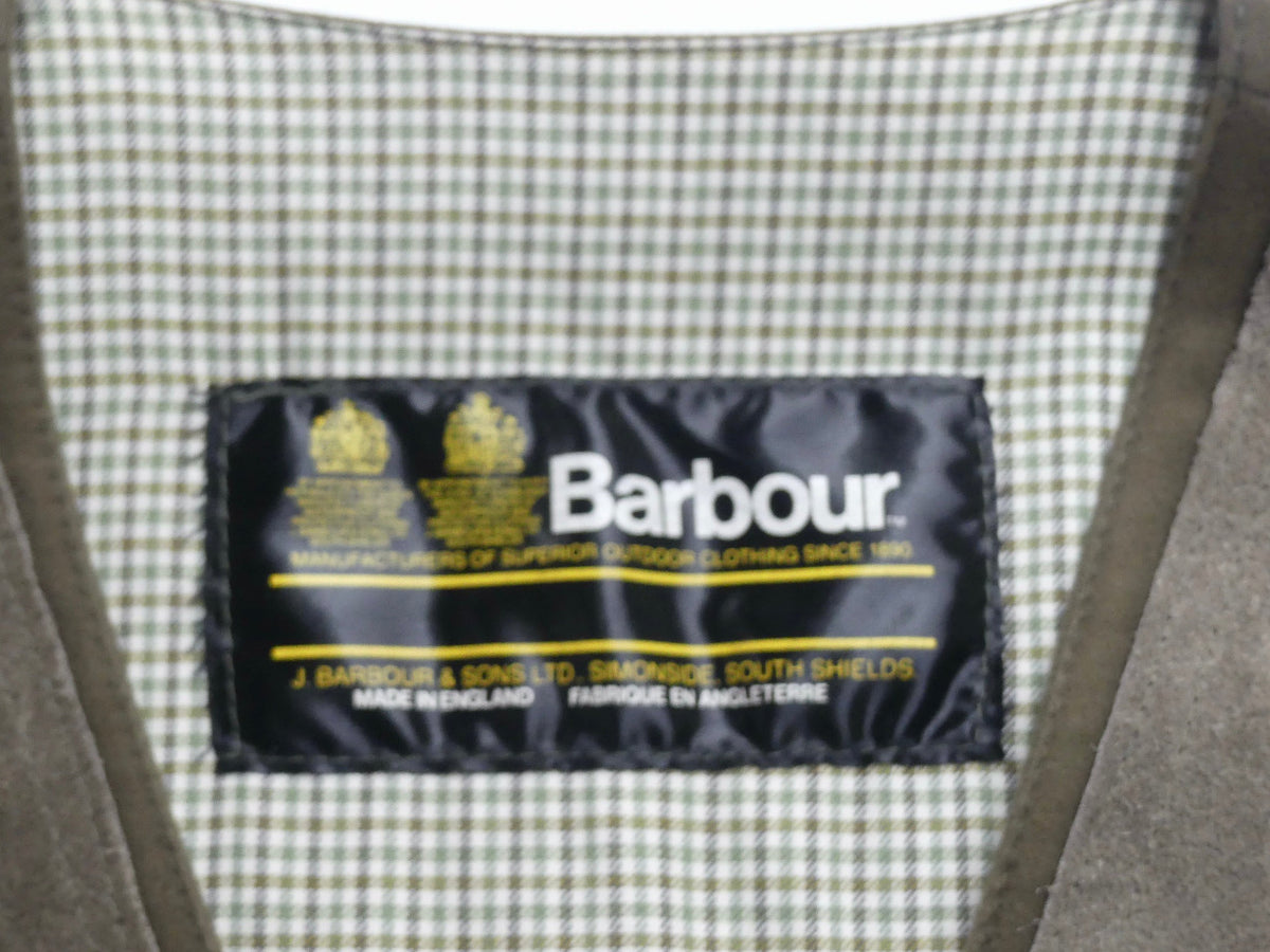inside label barbour shooting vest