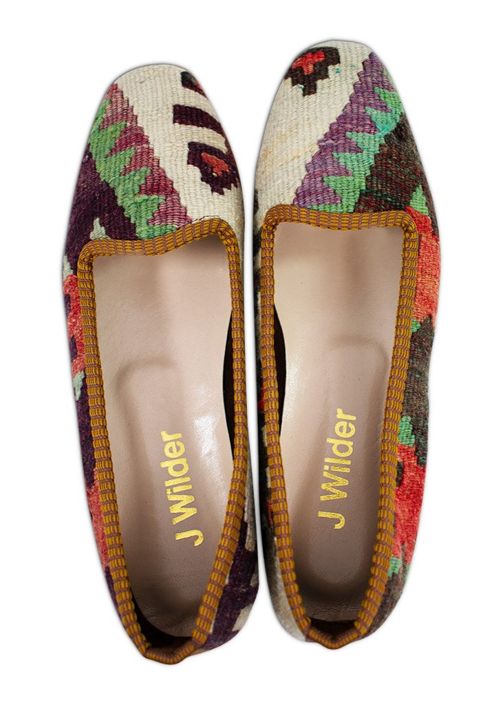 women's Turkish kilim loafers size 8