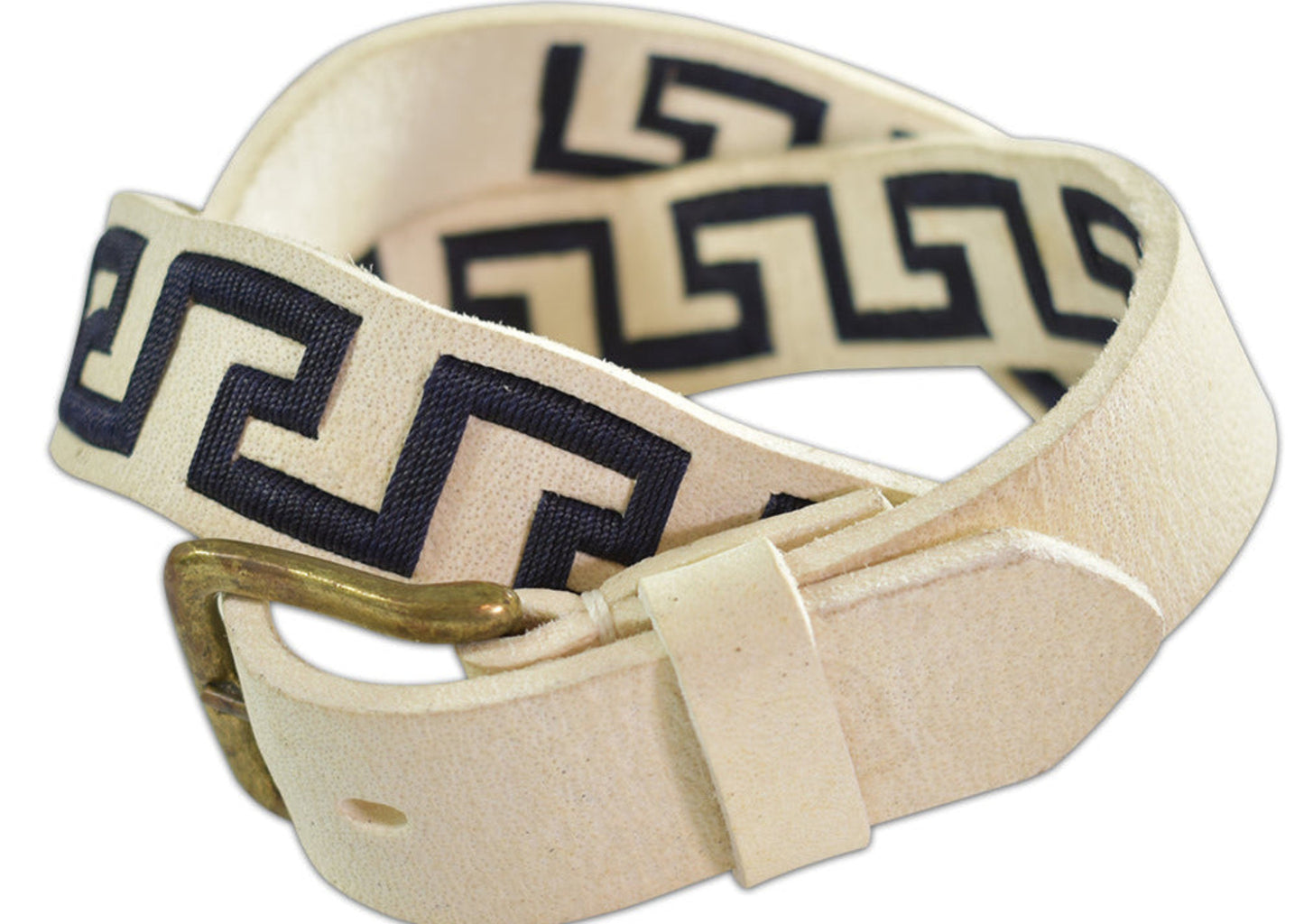 the classic crudo white polo belts