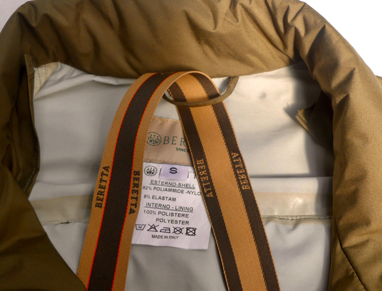 interior of a italian rain coat lined