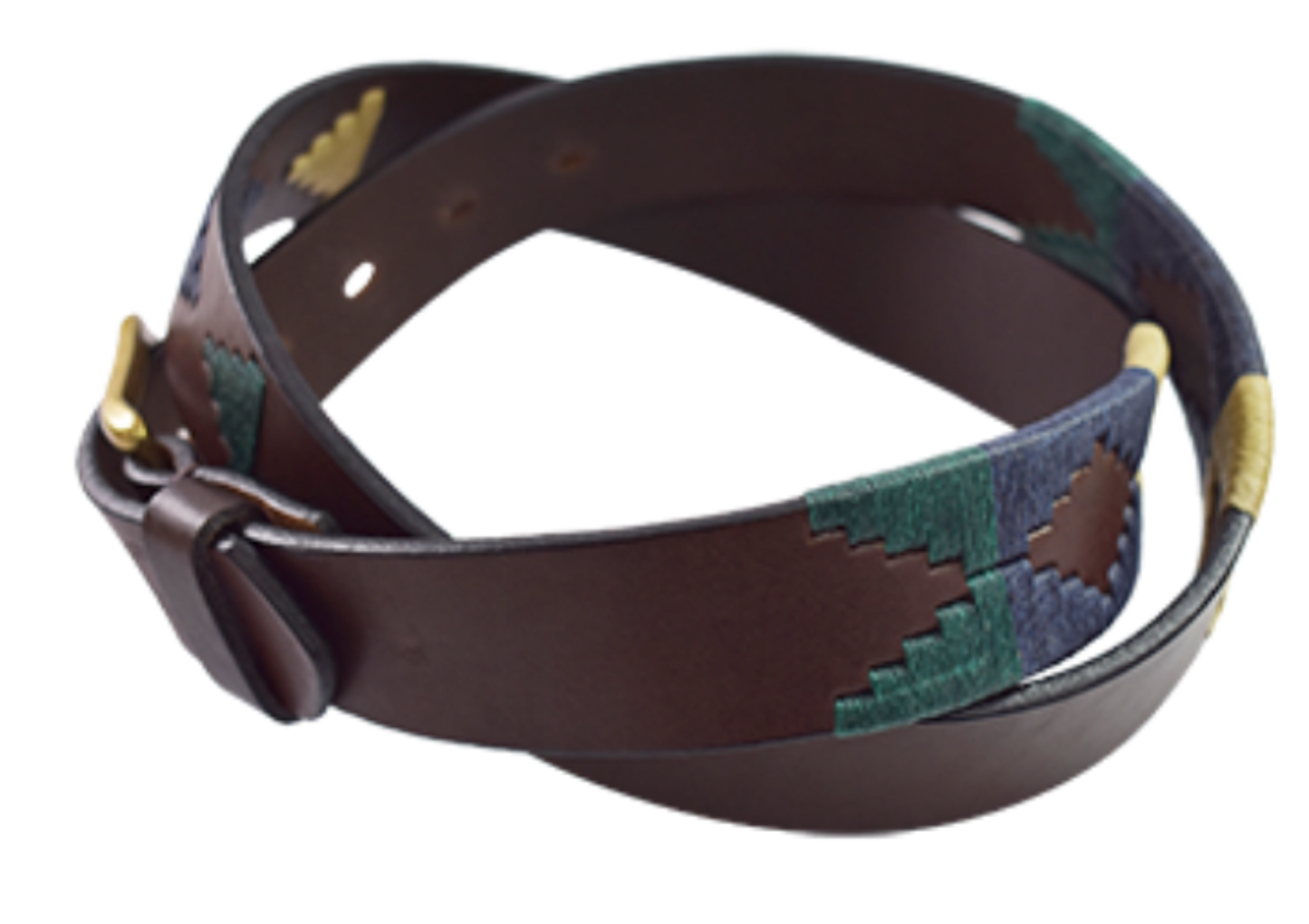 premium Handmade Argentinian bridle leather polo belt