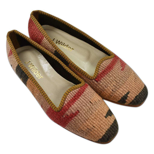 handmade womens size 8 Turkish carpet shoes luxury bohemian footwear