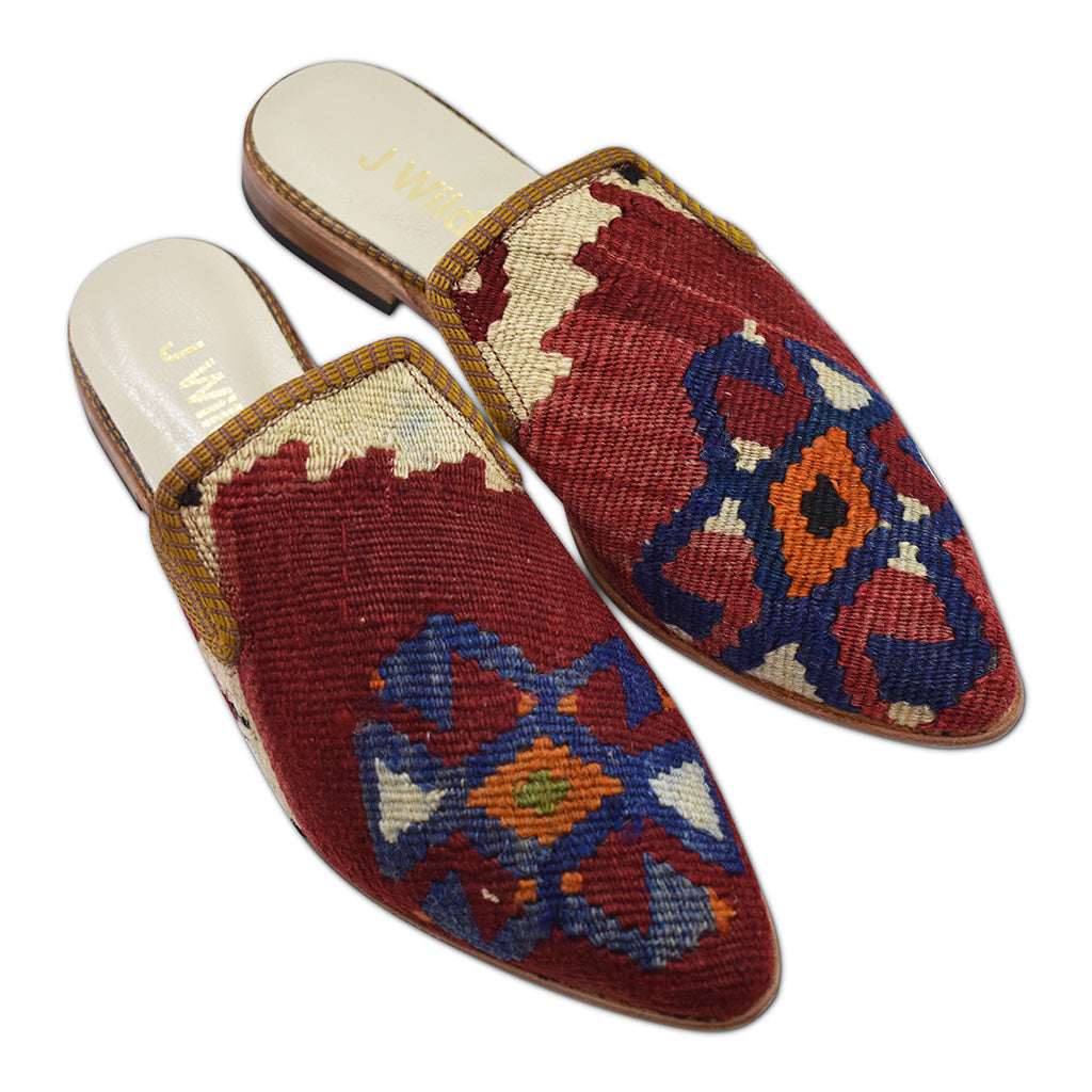 womens size 9 slides kilim pointy toes luxury bohemian footwear