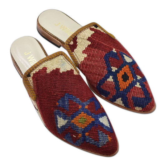 womens size 9 slides kilim pointy toes luxury bohemian footwear