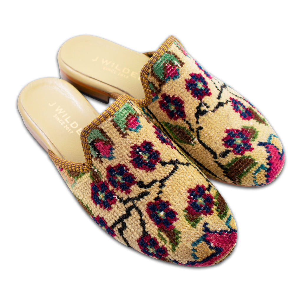 women's size 6 carpet mules handmade in Turkey