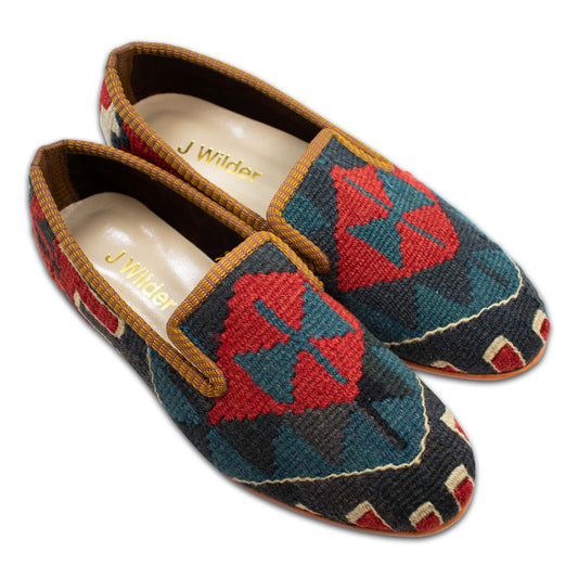 colorful men's kilim turkish loafers size 8.5