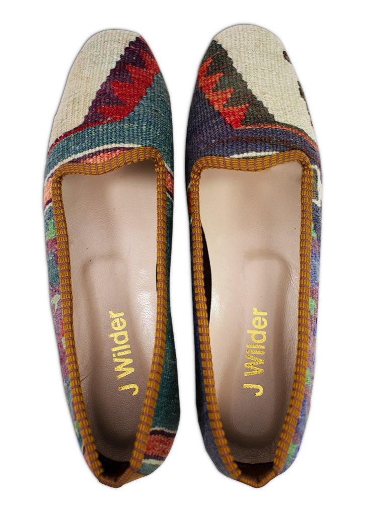 women's Turkish kilim loafers size 9