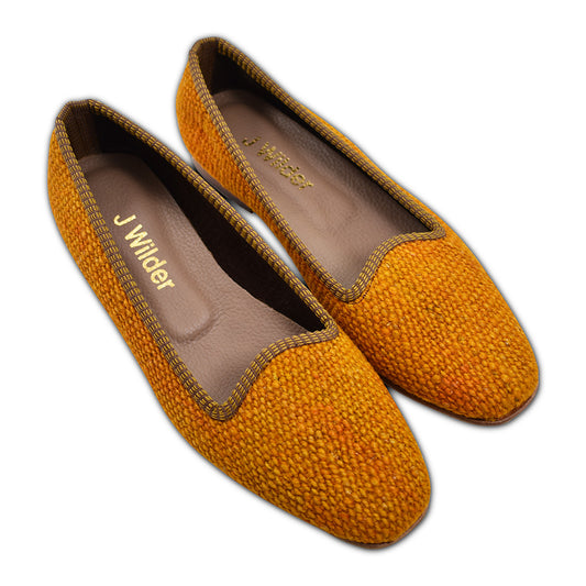 orange kilim loafers women's size 8