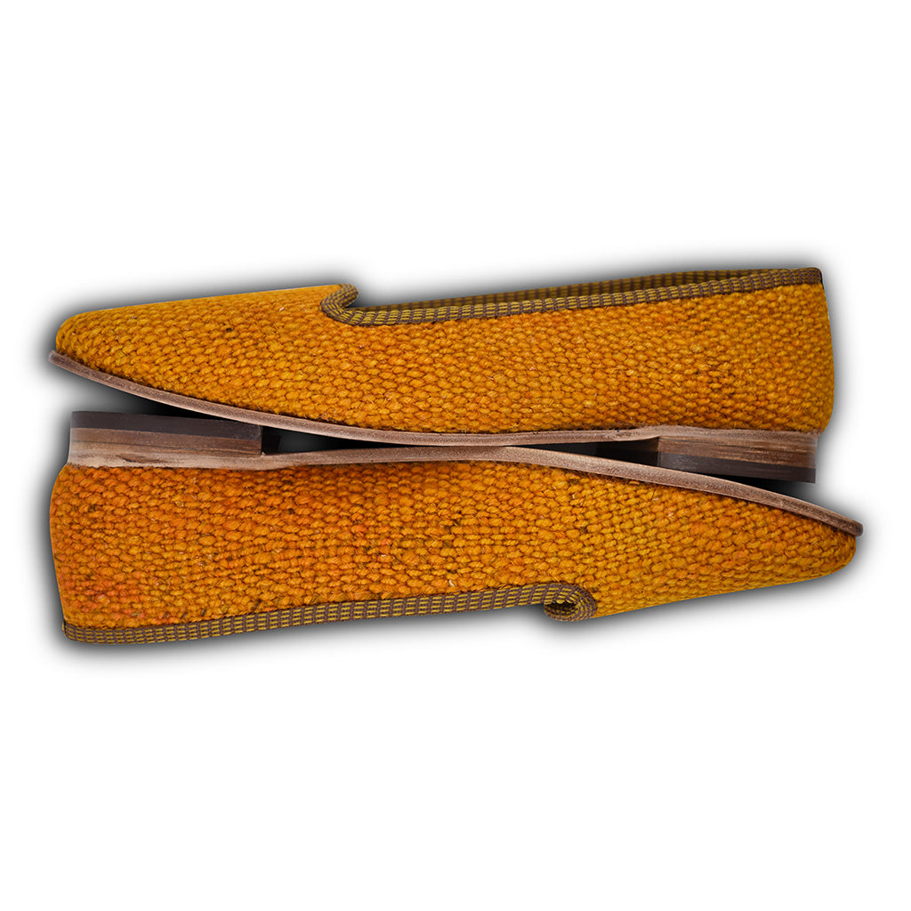 orange kilim loafers women's size 8