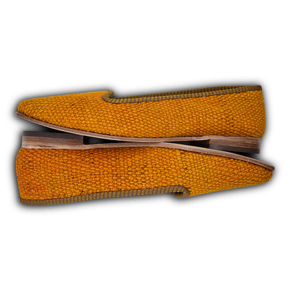orange kilim loafers women's size 8