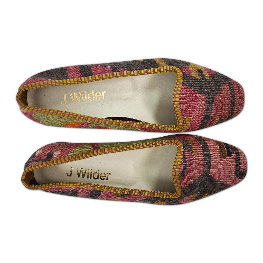 women's Turkish kilim carpet loafers size 7  