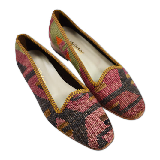 women's Turkish kilim carpet loafers size 7  