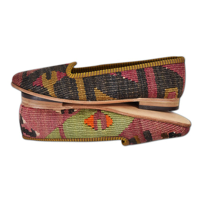 women's Turkish kilim carpet loafers size 7  