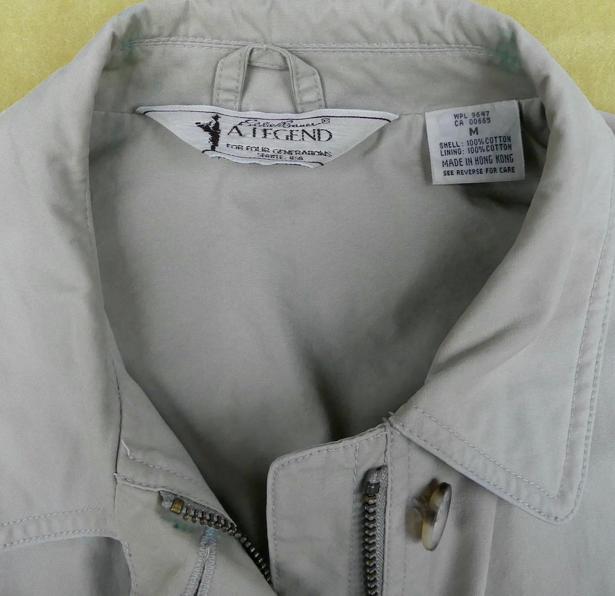all cotton travel jacket khaki 