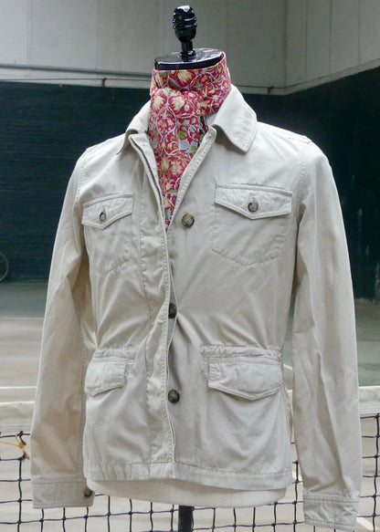 khaki safari jacket in tan 
