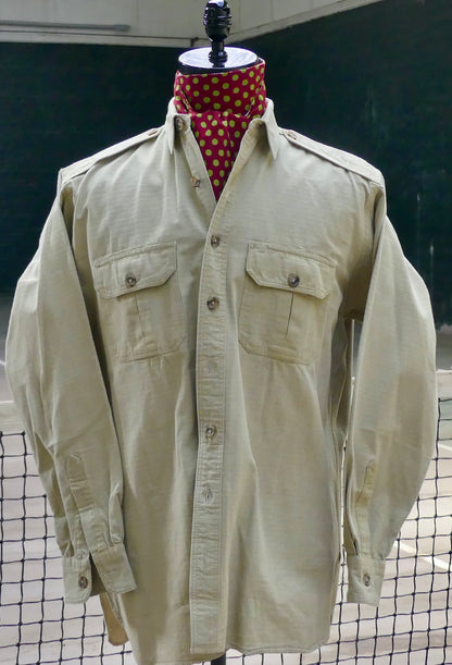 size large all cotton with epaulets very handsome travel wear