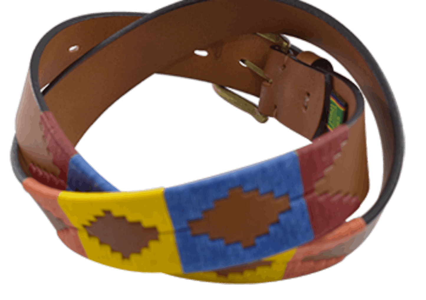 London tan premium leather unisex polo belt