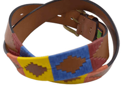 London tan premium leather unisex polo belt