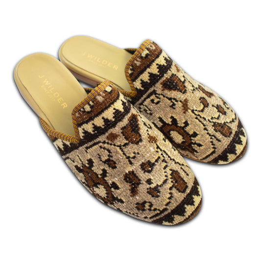 rich brown earthtones slippers men's size 10