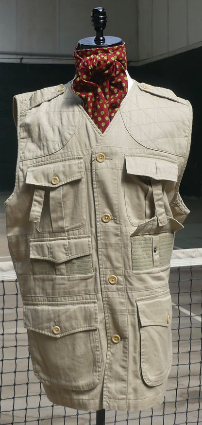 Khaki field shooting vests XL 