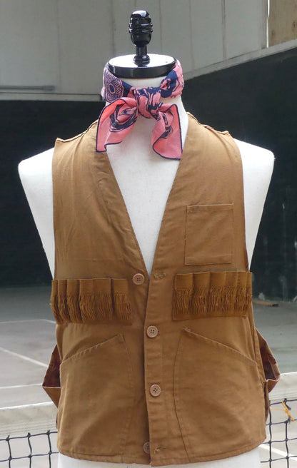 extra small kids shooting vest in canvas