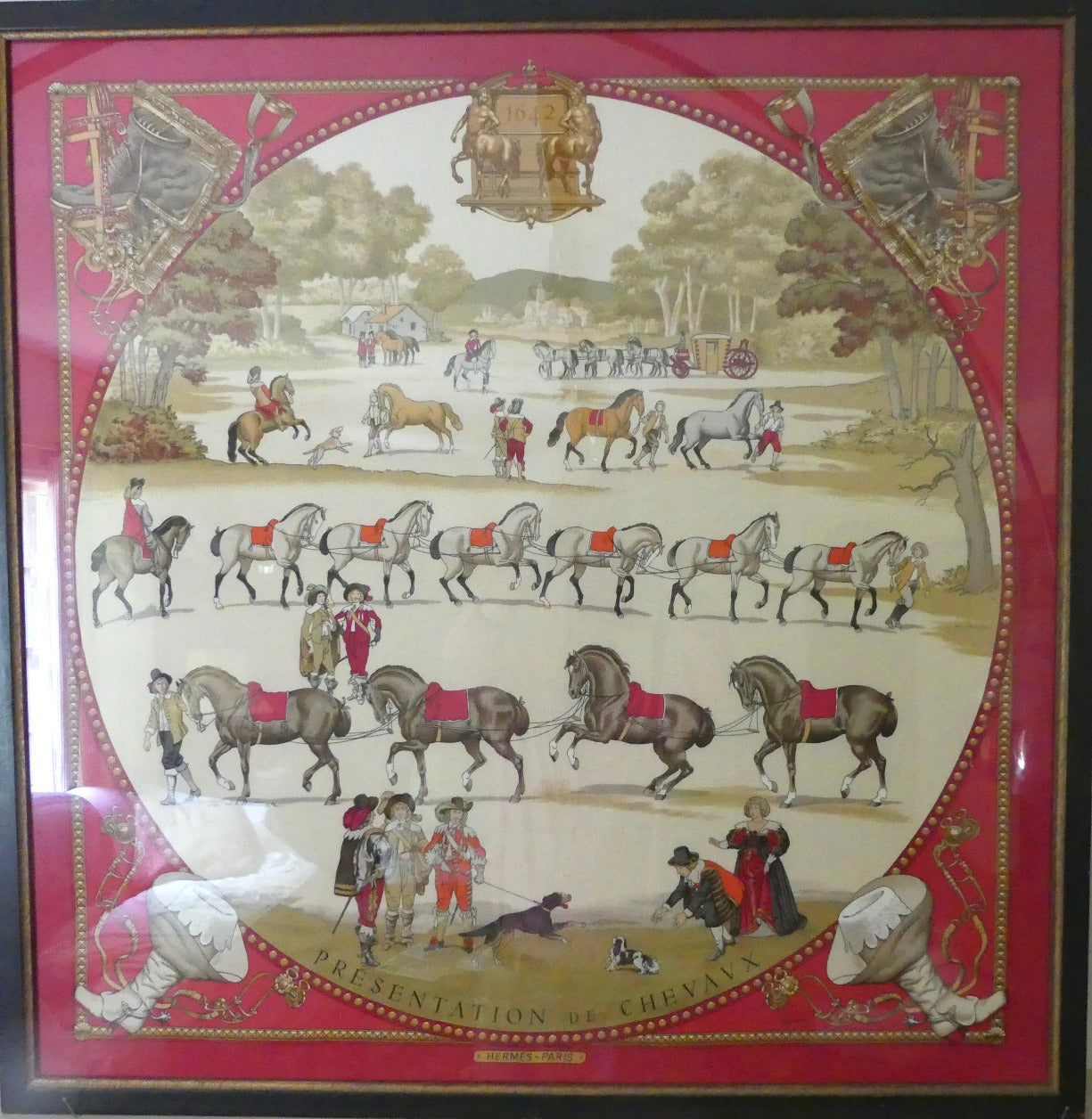 artist Philppe LeDoux silk equine scarve