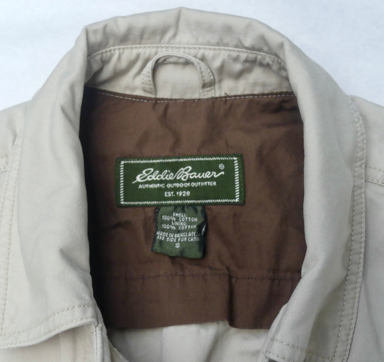 small khaki travel jacket 