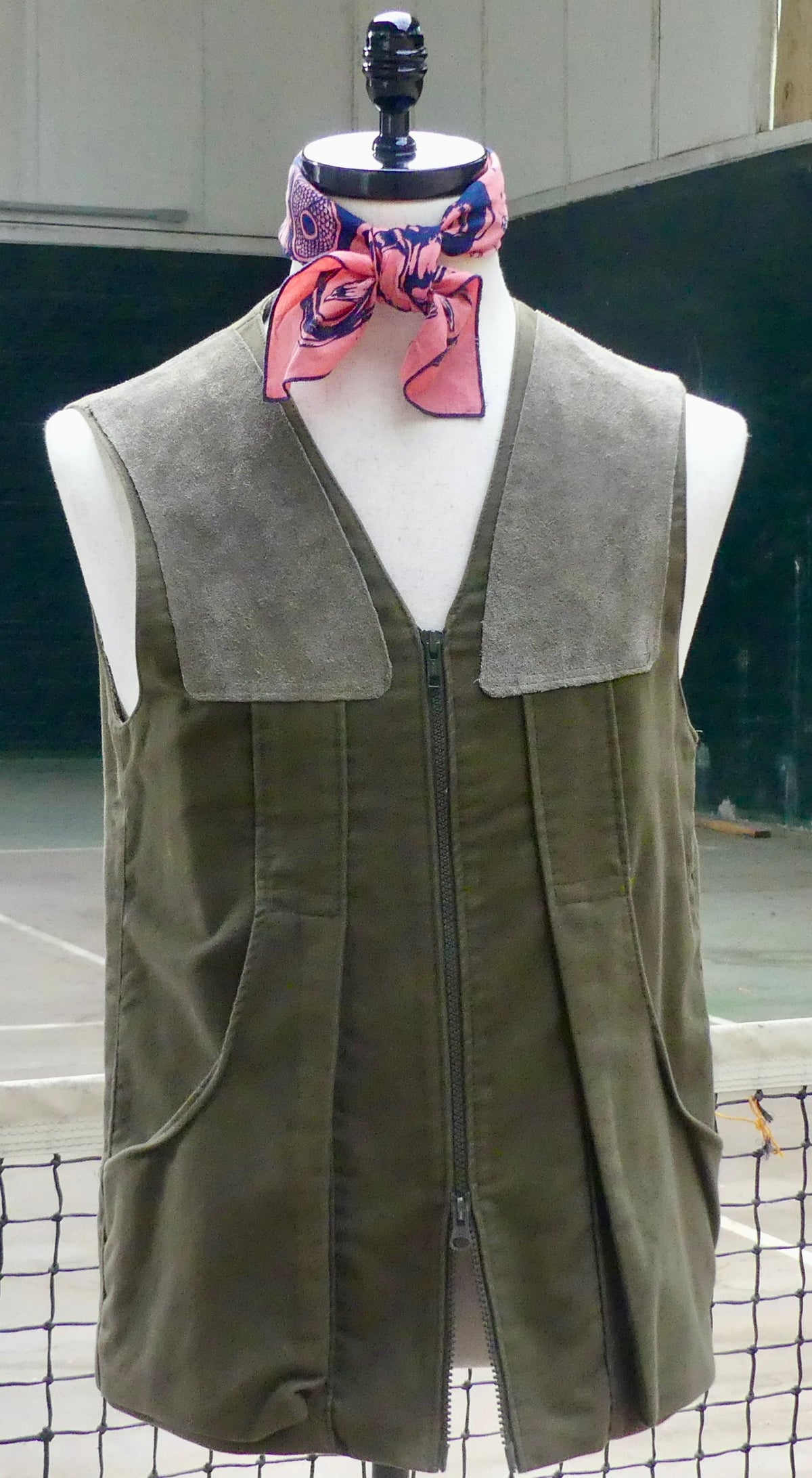 hunter green molesking shooting jacket size medium