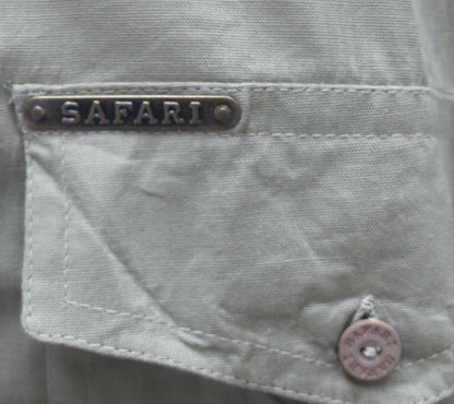 in case you were unsure it is a safari shirt 
