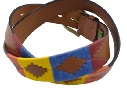 London tan premium leather unisex polo belt