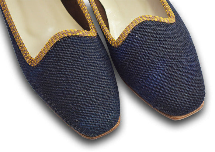 navy carpet shoes