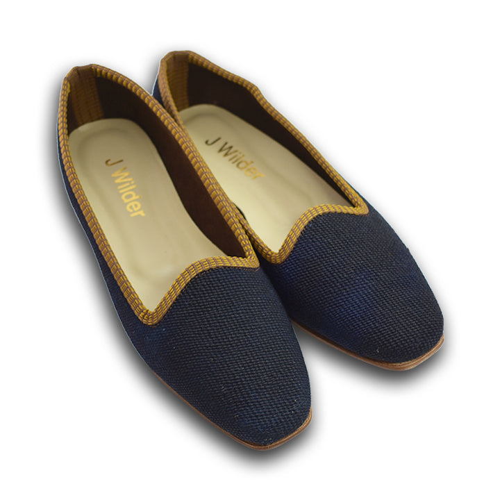 navy carpet shoes