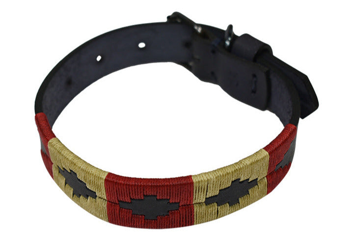 premium leather Argetina dog collar 