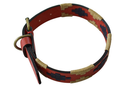 a premium red leather dog collar collar de perro